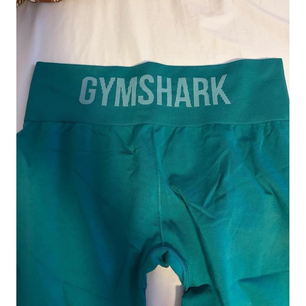 Gymshark Athletic Leggings dark green/blue seamless in front